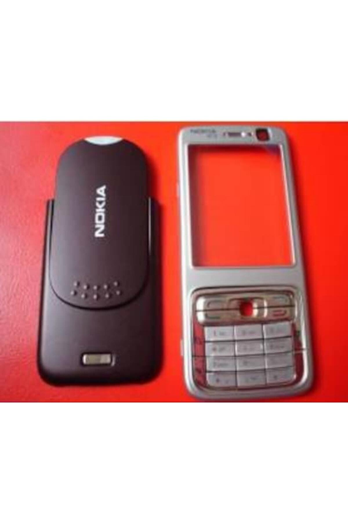 Blackdemss Nokia N73 Orjinal Komple Kapak Tuş Takımı Full Set Gümüş Gri Renk