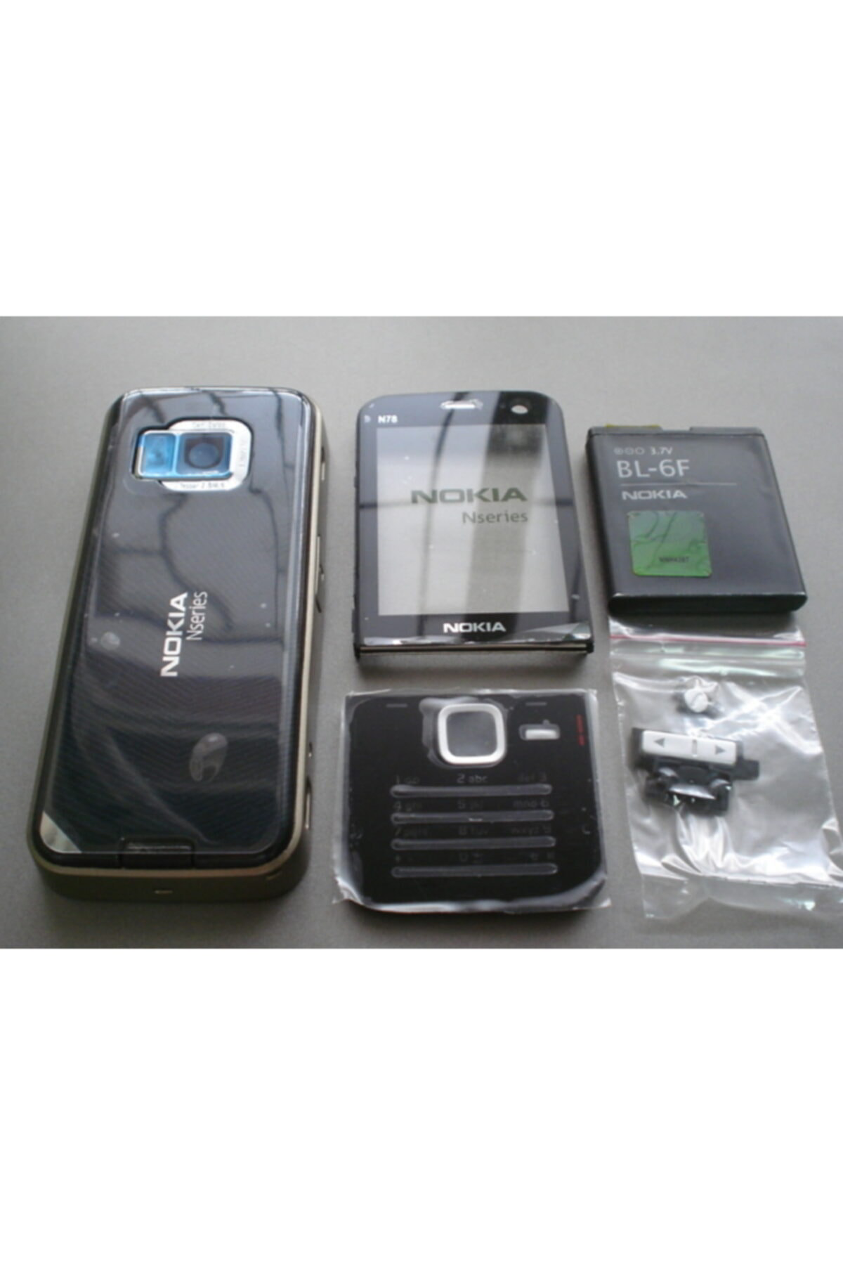 Nokia N78 Kasa Kapak Ve Tuş Takımı + Bl-6f Batarya Nokia N78 Kasa Kapak Ve Tuş Takımı + Bl-6f Batarya