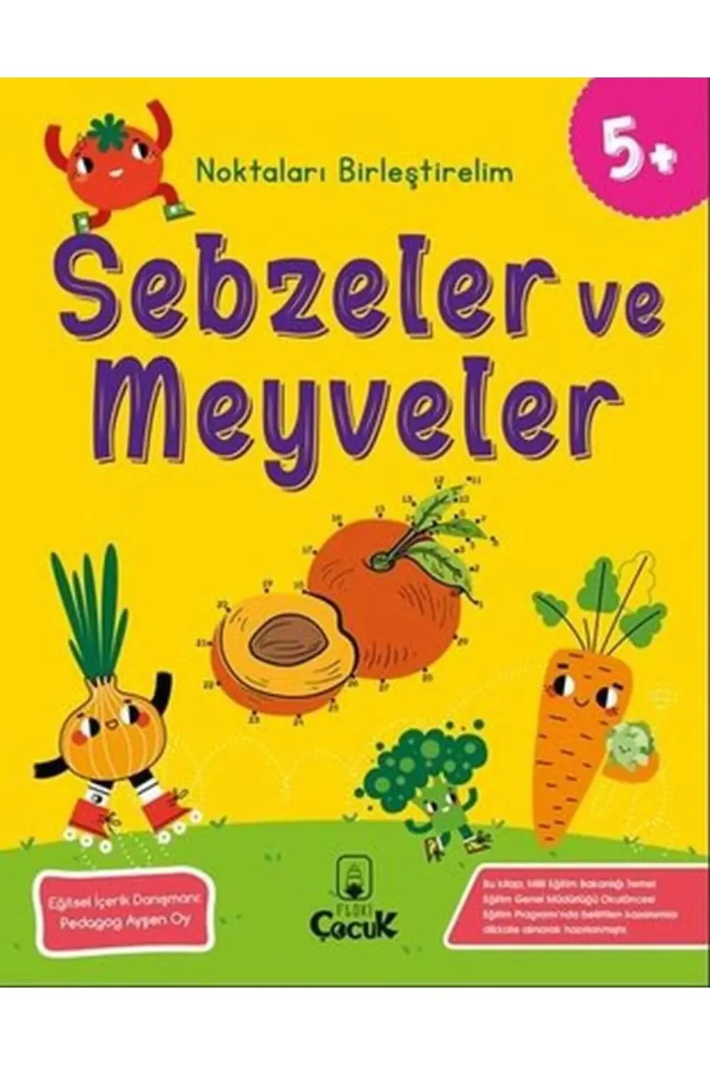 Noktaları Birleştirelim - Sebzeler ve Meyveler +5 Yaş