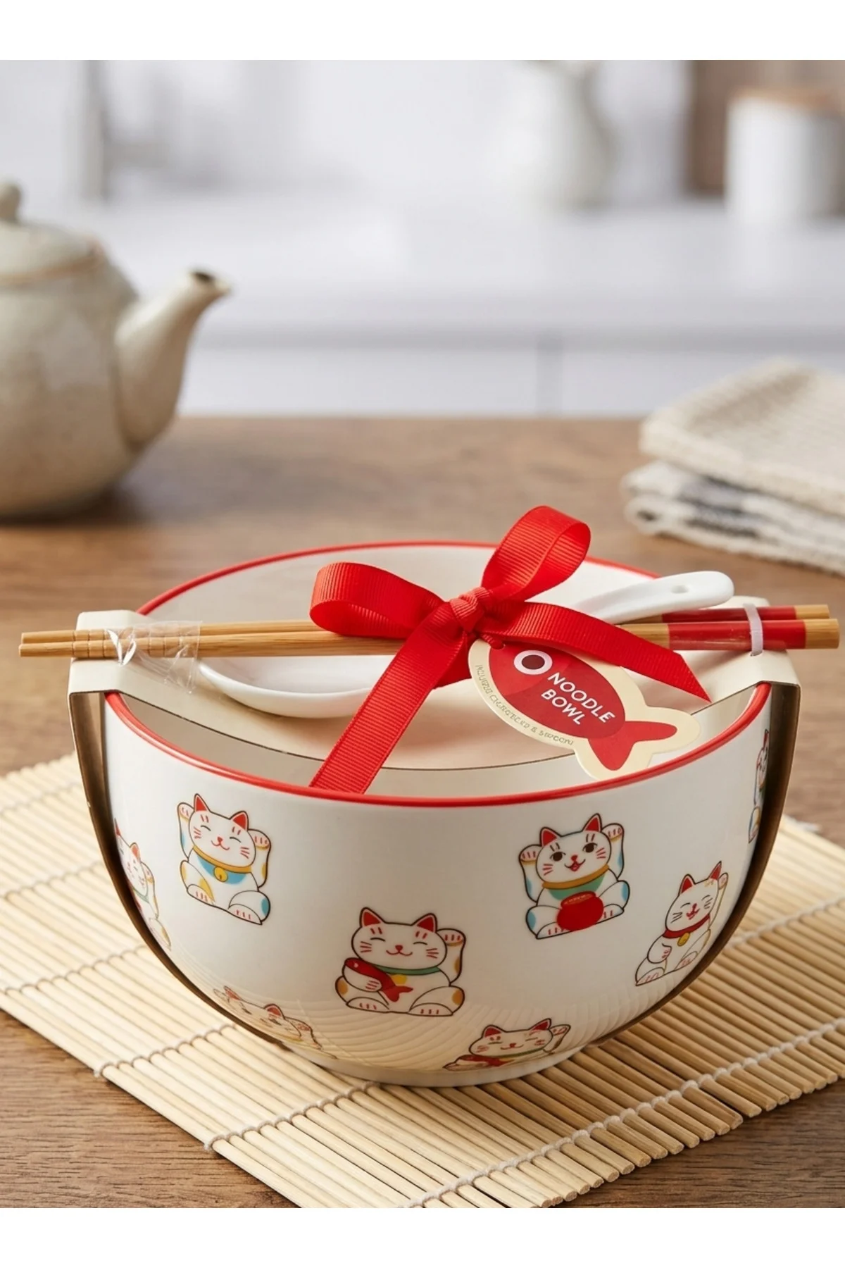 Noodle Kase Seti (Kaşık ve Chopstick dahildir)