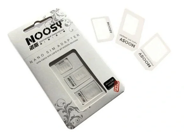 Noosy: Nano Ve Micro Sim Kart Adaptörü Noosy: Nano Ve Micro Sim Kart Adaptörü