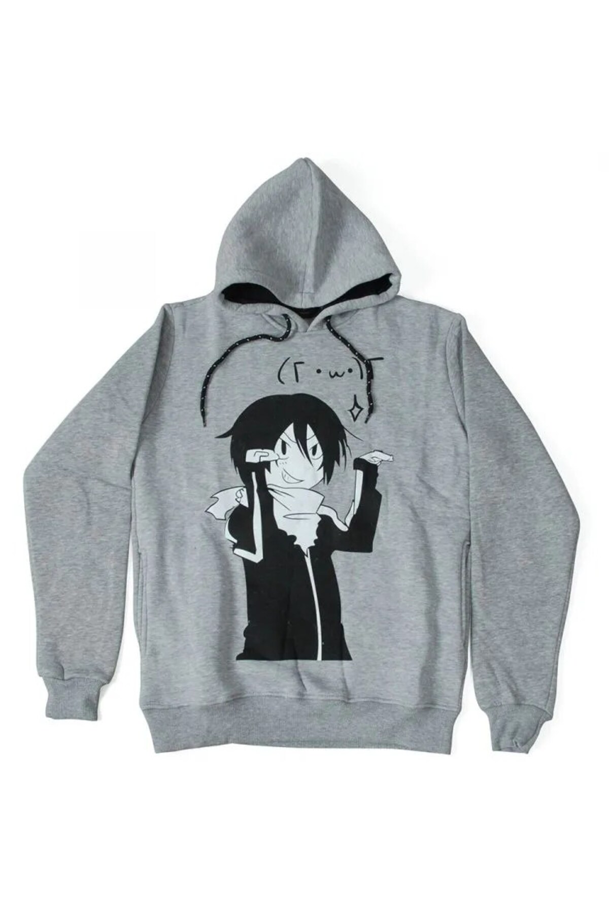Noragami Yato Hoodie Kapüşonlu Sweatshirt Gri