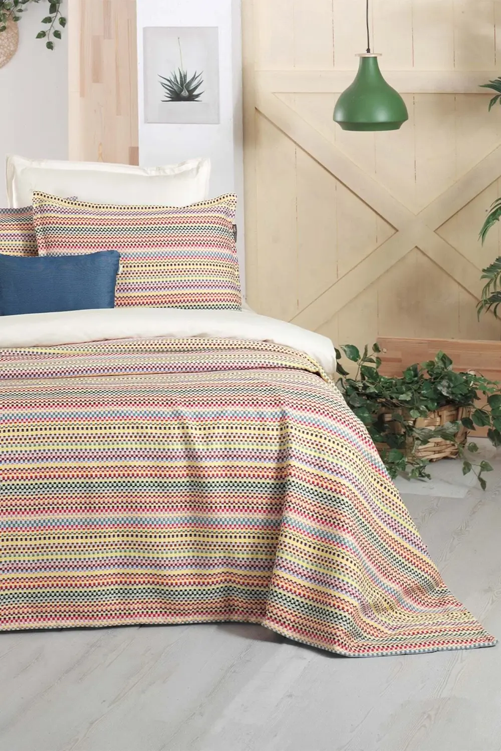 Norita Multicolour Çift Kişilik Yatak Örtüsü Seti