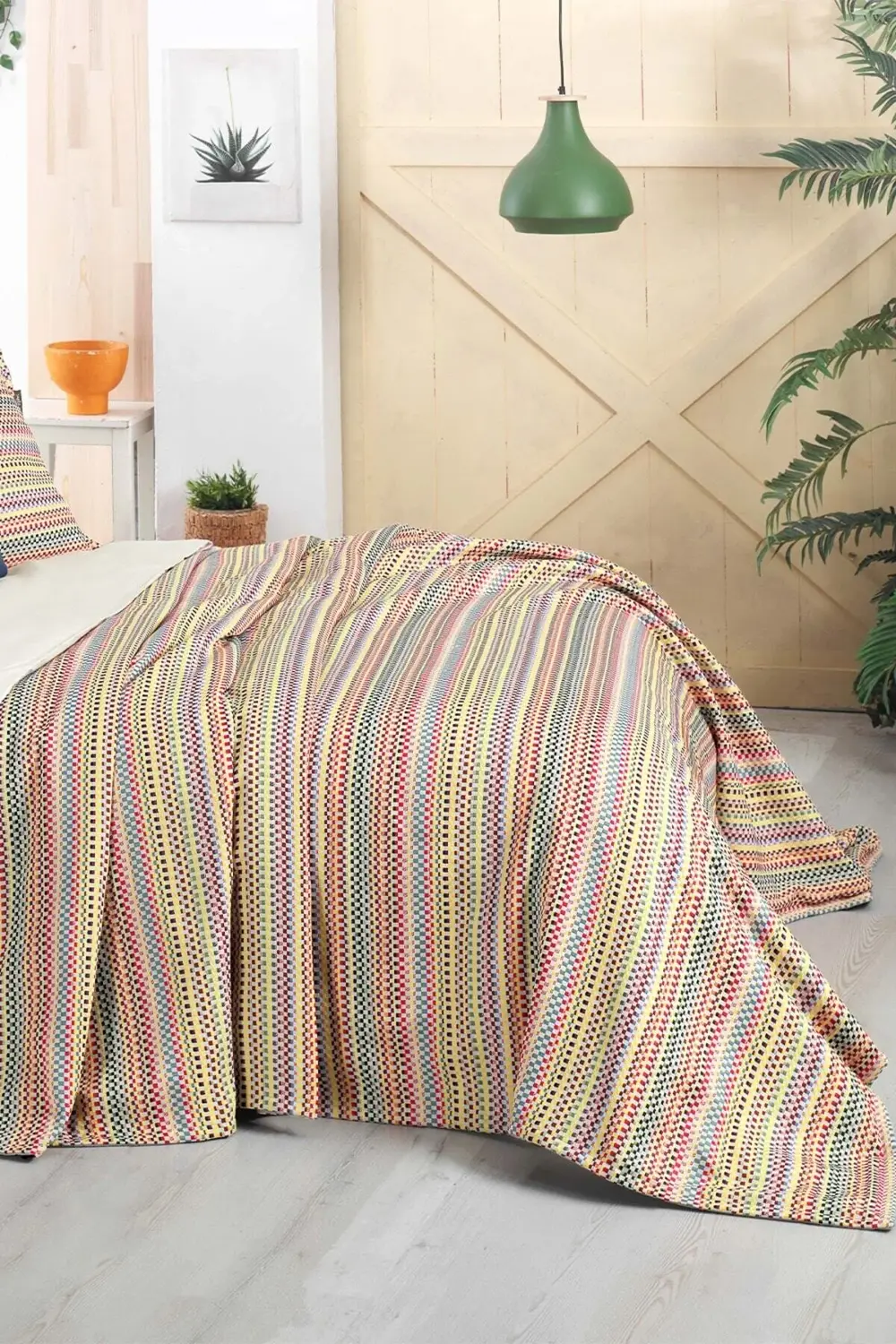 Sarev Norita Multicolour Çift Kişilik Yatak Örtüsü Seti