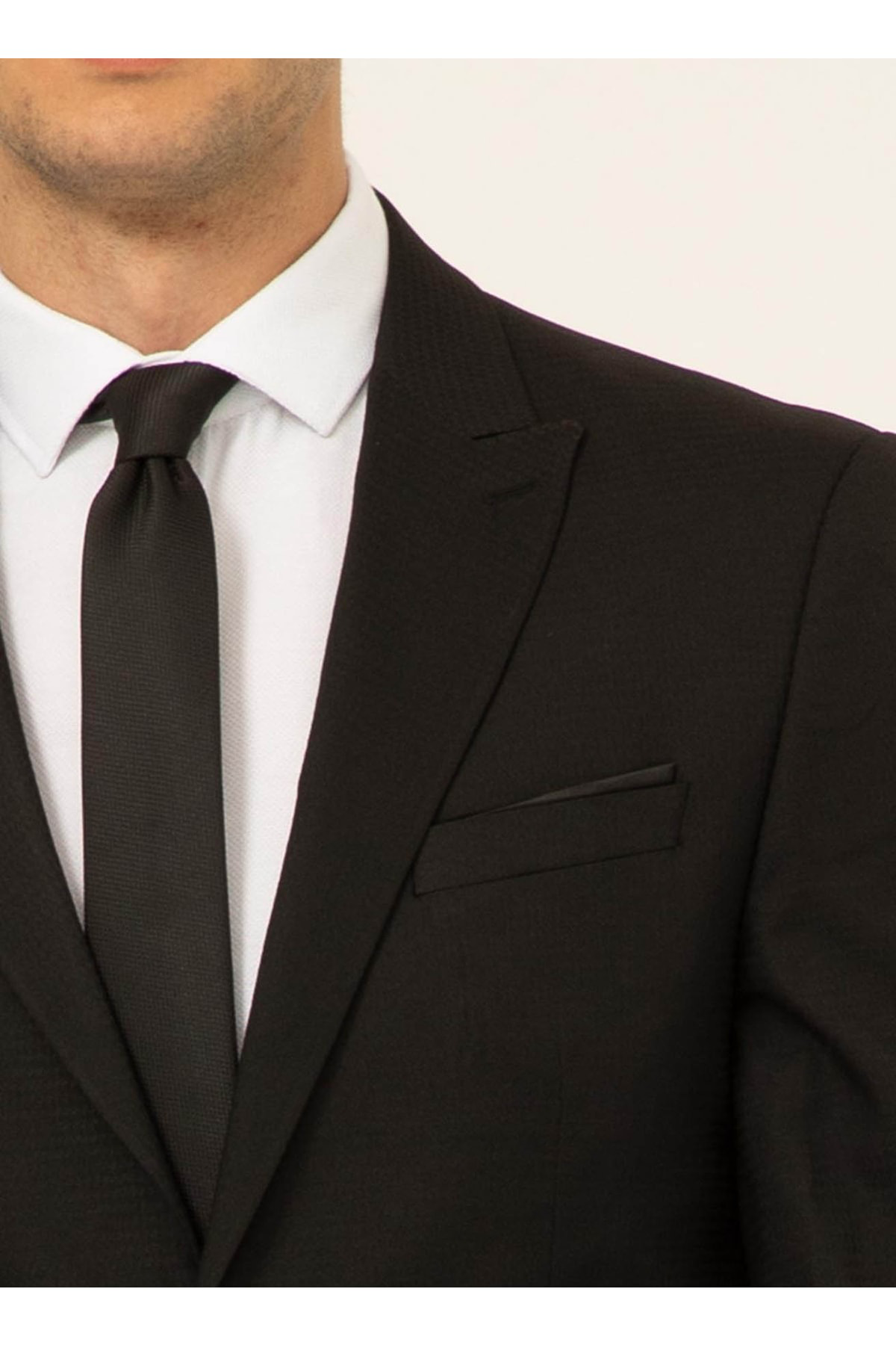 Süvari Normal Bel Regular Fit Siyah Erkek Takım Elbise Tk1007000192