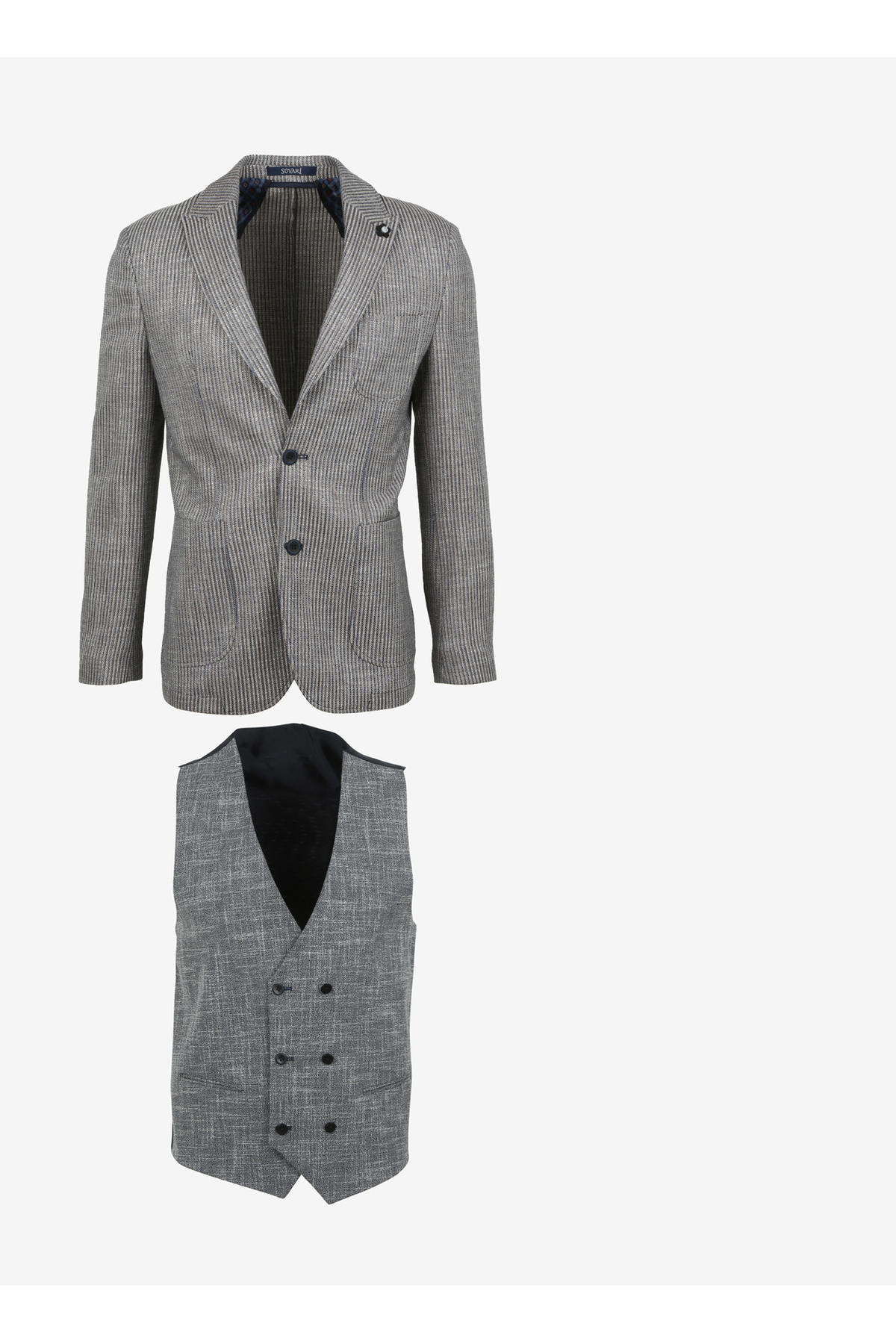 Süvari Normal Bel Slim Fit Siyah Erkek Takım Elbise Tk1006900246