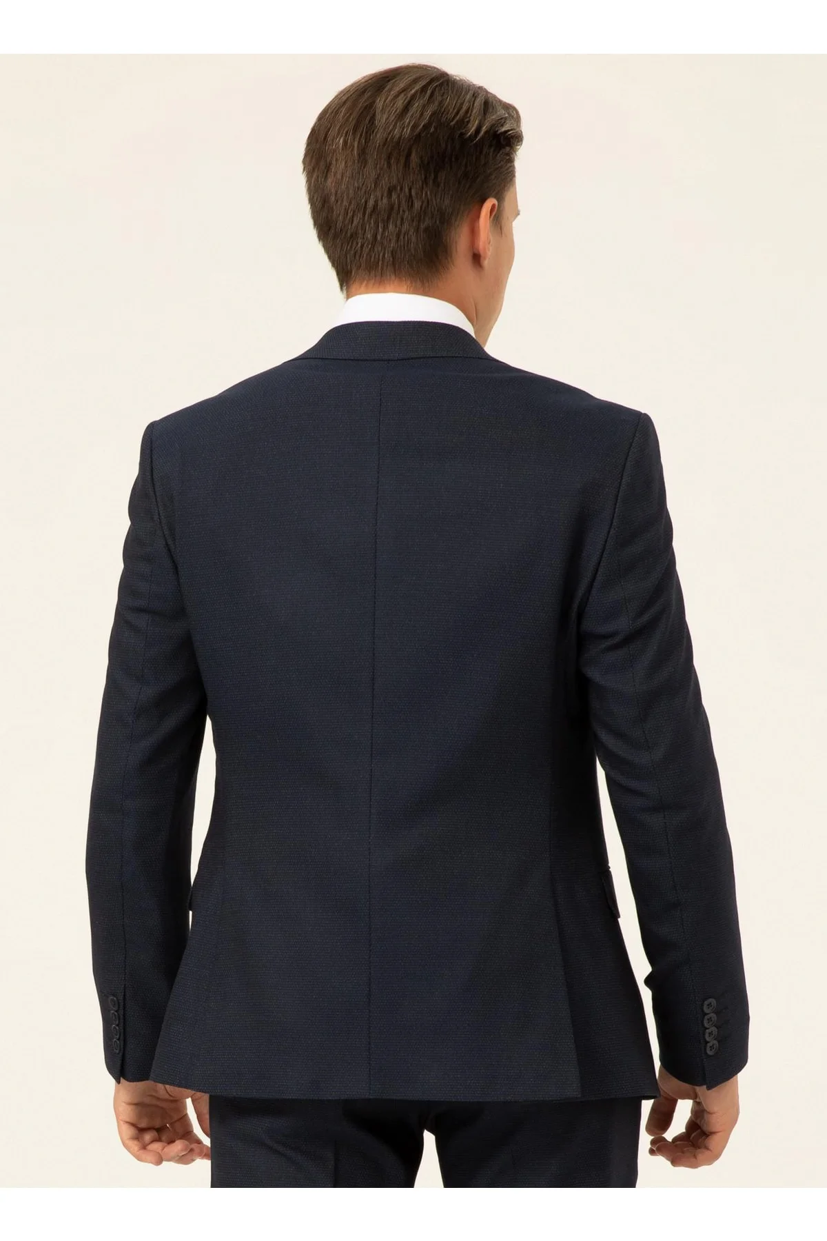 Normal Bel Slim Fit Mavi Erkek Takım Elbise Tk1020000214