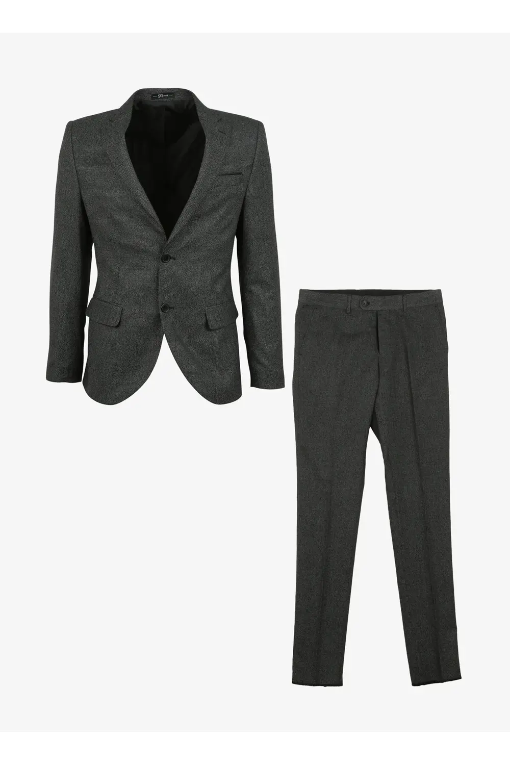 Süvari Normal Bel Slim Fit Siyah Erkek Takım Elbise Tk1006900246