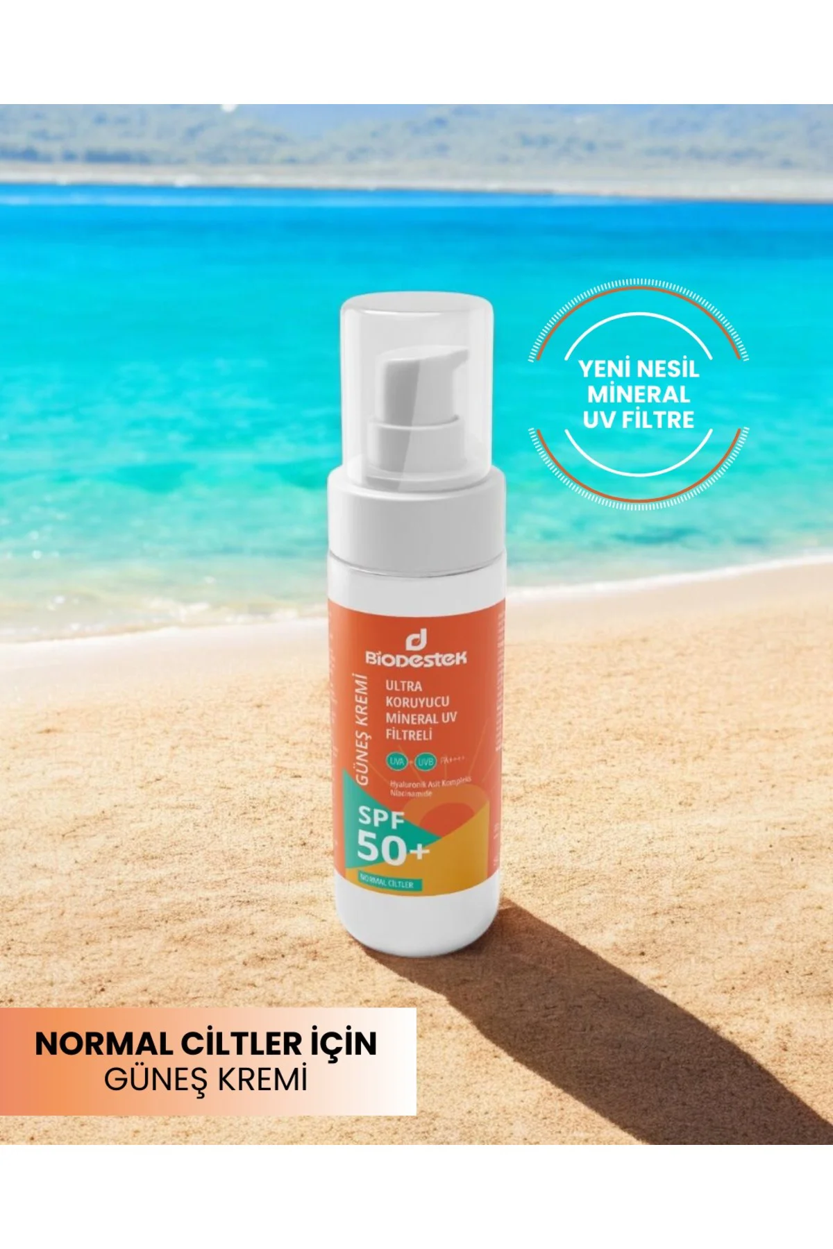 Normal Ciltler Için Spf 50 Güneş Kremi 50ml Yeni Nesil Mineral Uv Filtreli Spf50 Ultra Koruma