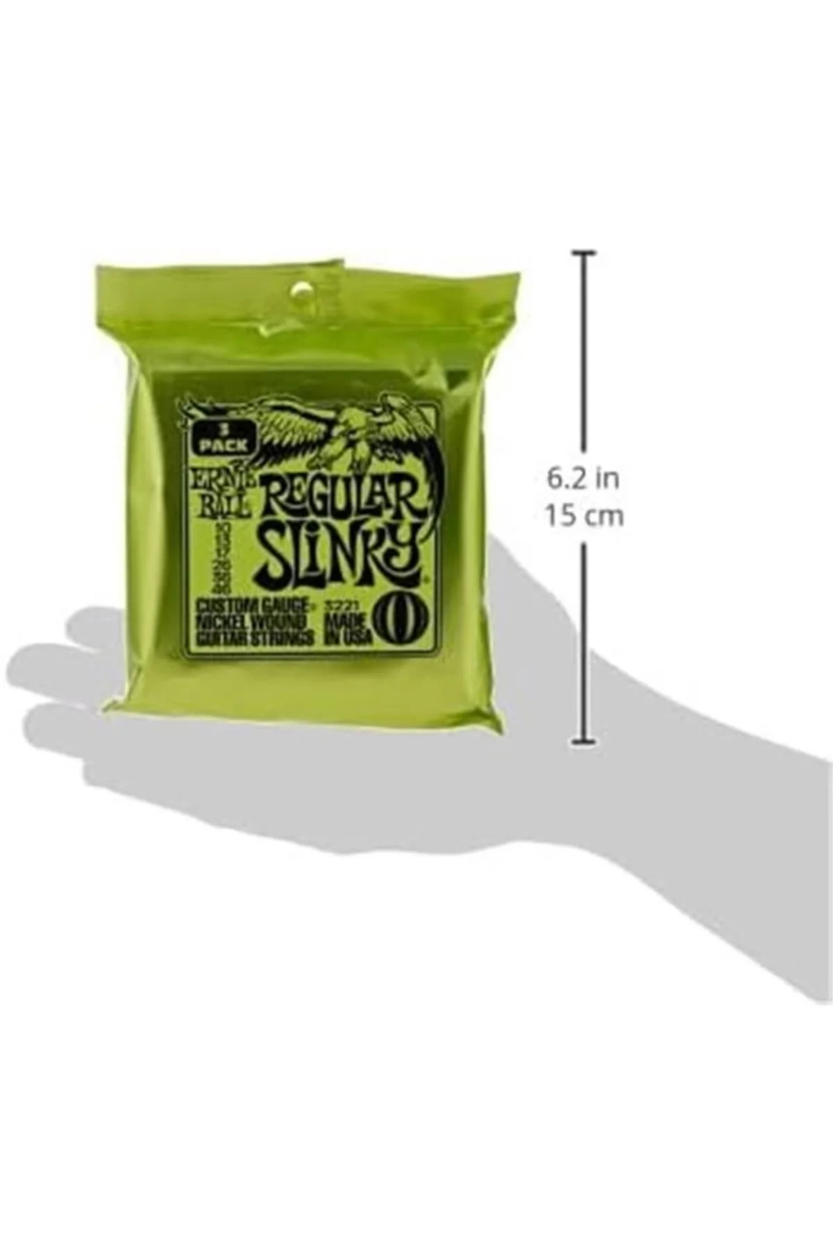 Normal Slinky Nickel Wound Elektro Gitar Telleri 3'lü Paket - Ölç