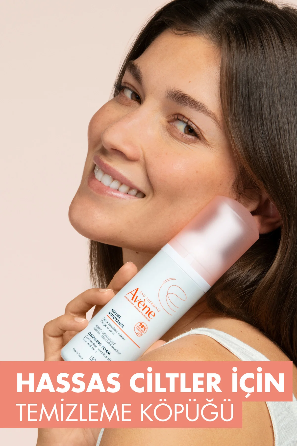 Normal ve Karma Hassas Ciltler için Temizleme Köpüğü 150 ml