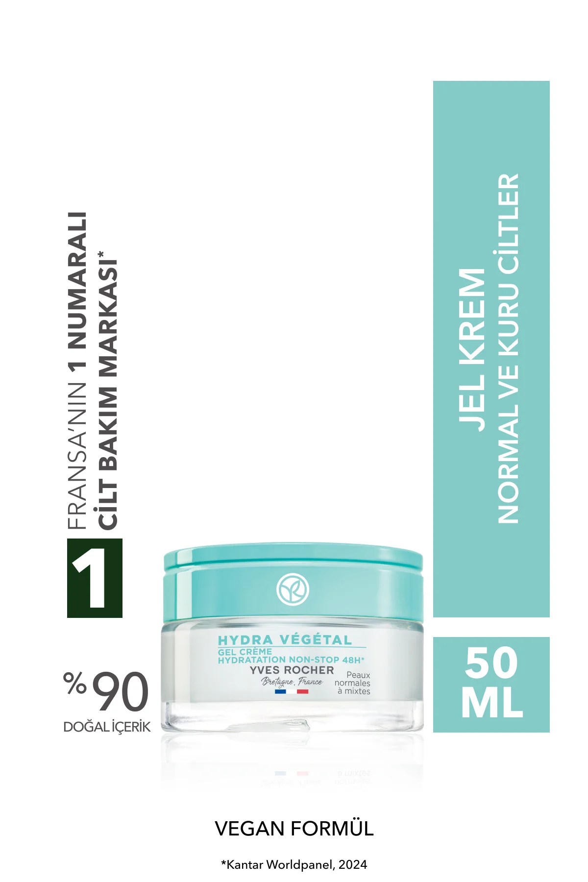 Normal ve Kuru Cilt, Pantenol &E Vitamin, Jel Krem-Hydra Vegetal 
