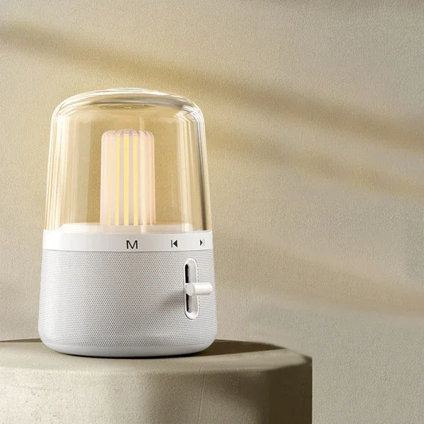 North Bluetooth Hoparlör Gece Lambası - 2x10W 360° Stereo & RGB Işık, 5.2