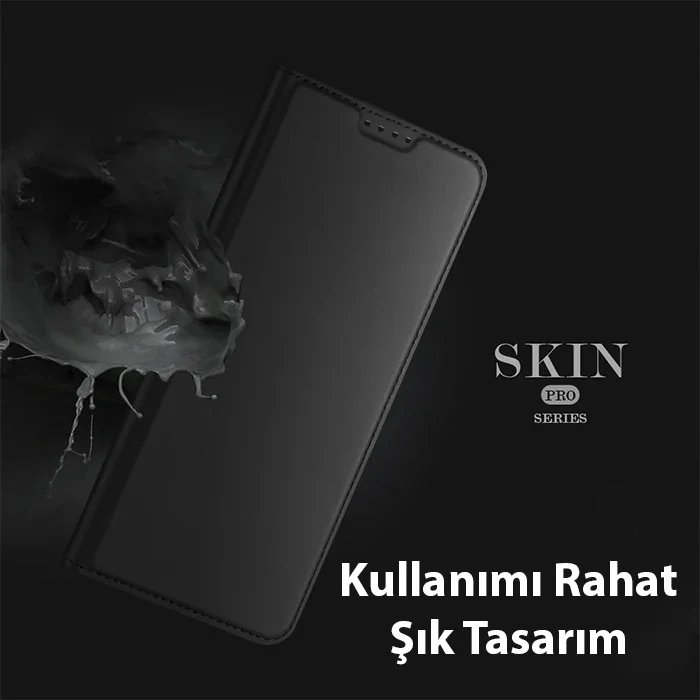 Northcap Xiaomi Pocophone X5 Pro 5G K flip kılıf - Manyetik kapanmalı 360° koruyucu derin kapatıcı deri telefon kapağı