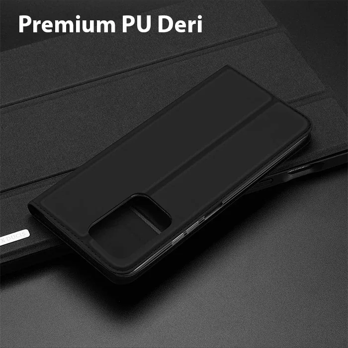Northcap Xiaomi Pocophone X5 Pro 5G K flip kılıf - Manyetik kapanmalı 360° koruyucu derin kapatıcı deri telefon kapağı
