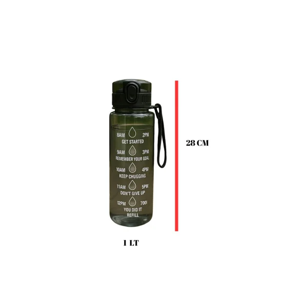 Northcity 1000 ml Füme Sporcu Matara ve Suluk - En/Boy 7,5 cm Yük