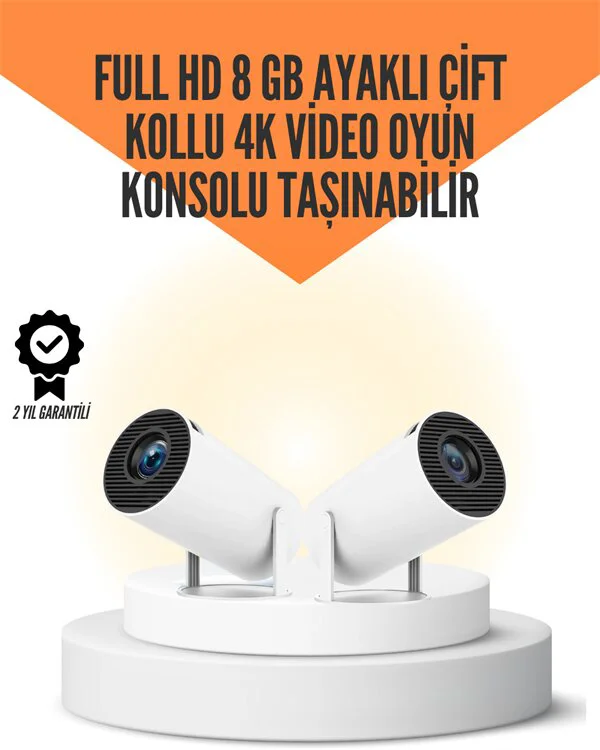 Northcity 10.000 Oyun Destekli Çift Kollu 4K Projeksiyon – HDMI U
