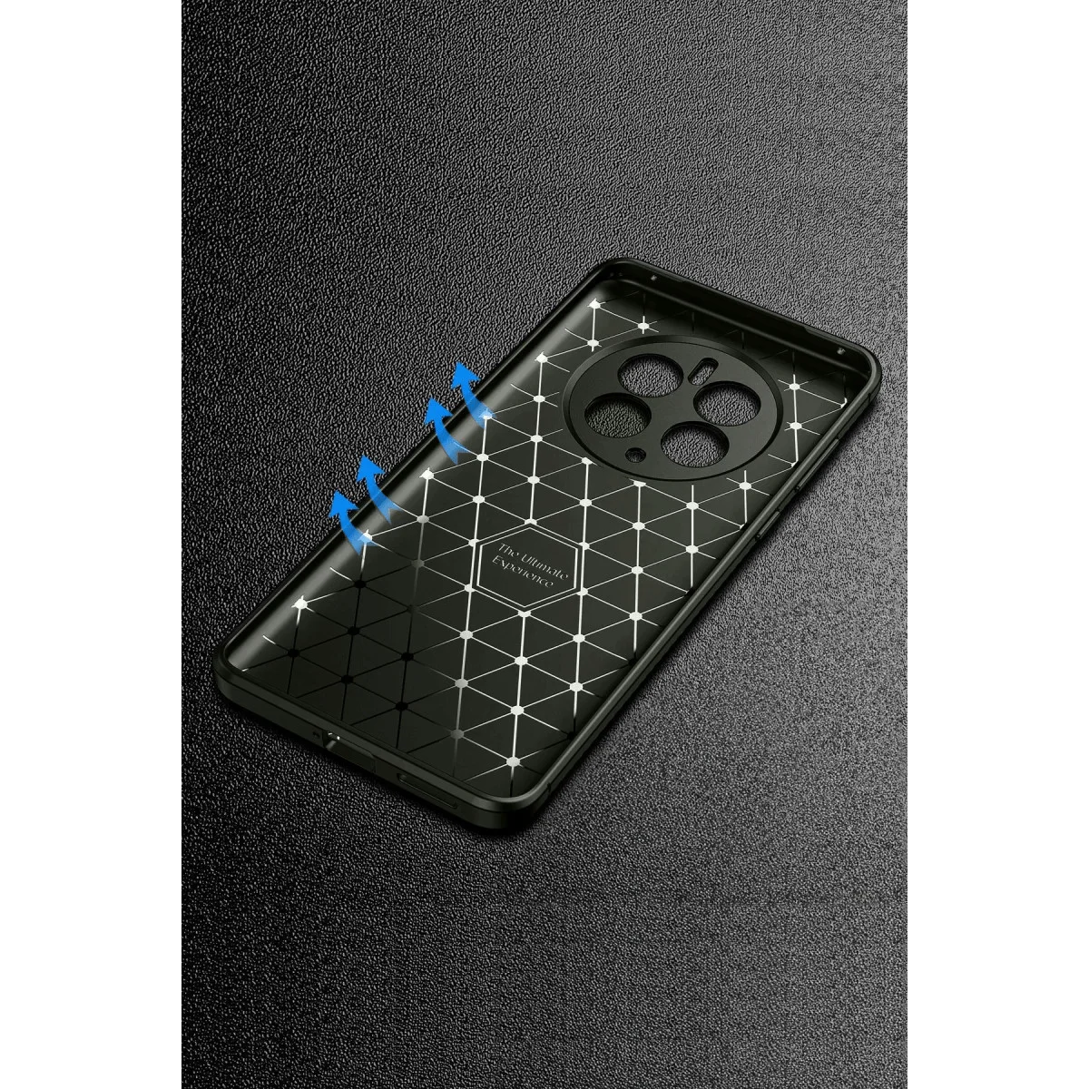Northcity 12 Pro Plus Auto Focus Karbon Kılıf - Siyah, Pürüzsüz ve Güçlü Korumalı Kılıf
