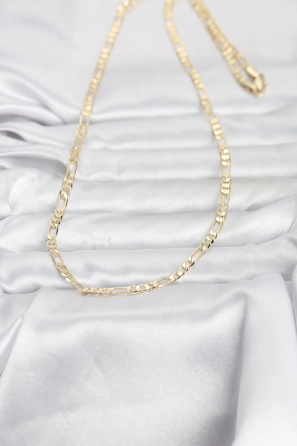 14K Gold Renk Kuşgözü Zincir Model 60 cm Kadın Kolye - Günlük ve Klasik Şıklık