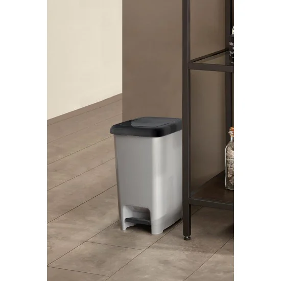 15 Litre Basmalı Çöp Kovası - Modern ve Pratik Çöp Konteyneri