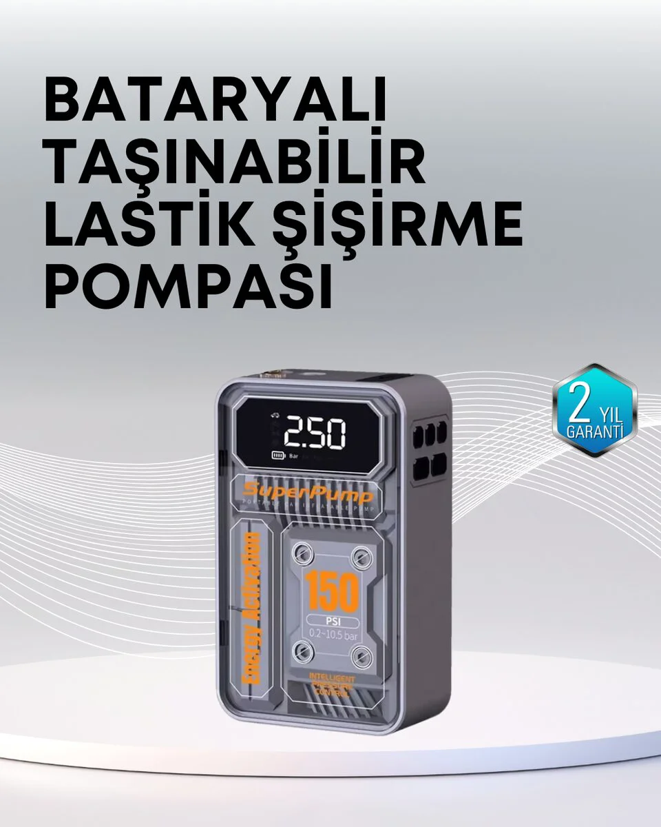 Northcity 150 PSI Kablosuz Dijital Ekranlı Taşınabilir Araç Lasti