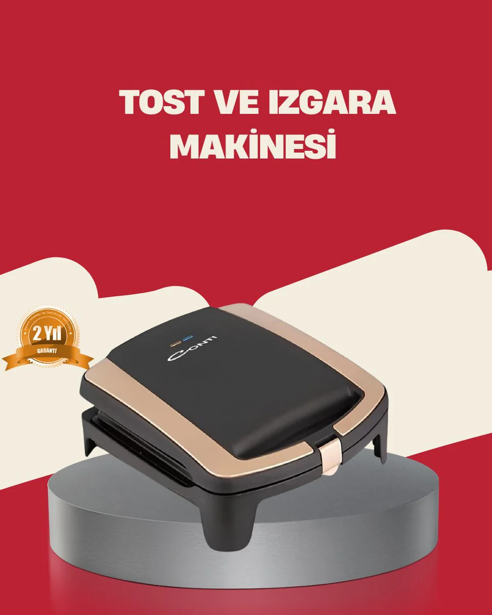 Northcity 1500 Watt Tost Makinesi - Yapışmaz Plaka ve Güçlü Perfo