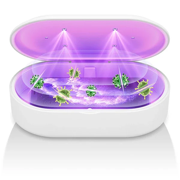15W Kablosuz Şarjlı UV Sterilizatör Kutusu – 30 Dakikada %99,9 Hijyen