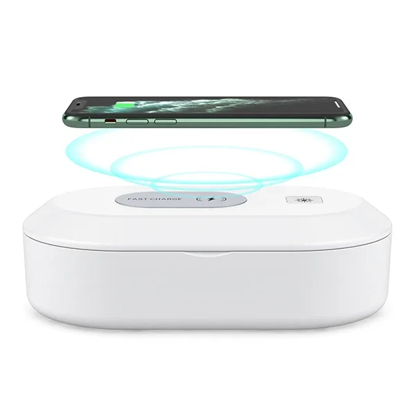 15W Kablosuz Şarjlı UV Sterilizatör Kutusu – 30 Dakikada %99,9 Hijyen