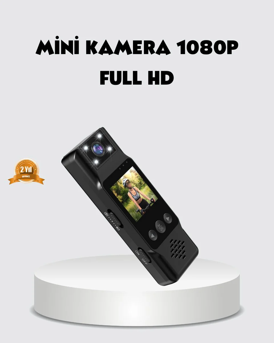 Northcity 180 Derece Dönebilen Mini Kamera Full HD Hareket Algıla