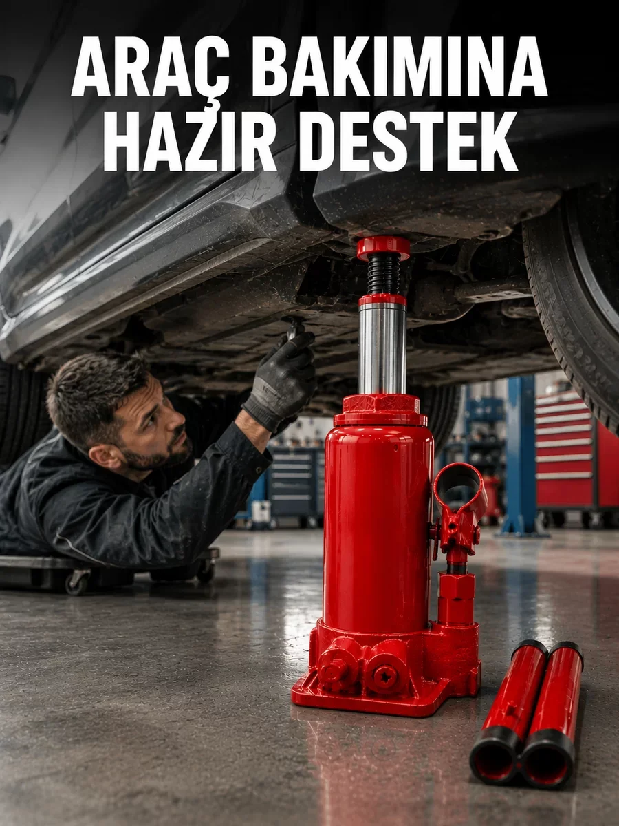 2 Ton Hidrolik Kriko: Güvenli Araç Kaldırma ve Desteği