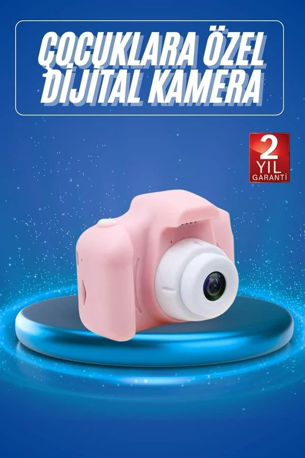 2.0 Inç Ekran Mini 1080p HD Çocuk Kamera Dijital Fotoğraf Makinesi - 8MP ve 32GB Desteği