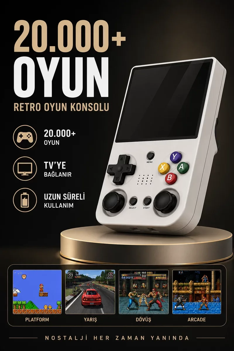 Northcity 20.000 Oyunlu Retro El Konsolu - Taşınabilir Oyun Cihaz