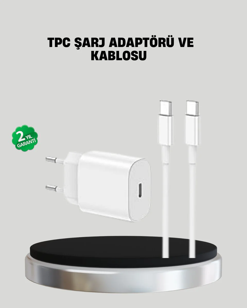 20W USB-C Hızlı Şarj Adaptörü - iOS Uyumlu iPhone 15 ve Tablet İçin