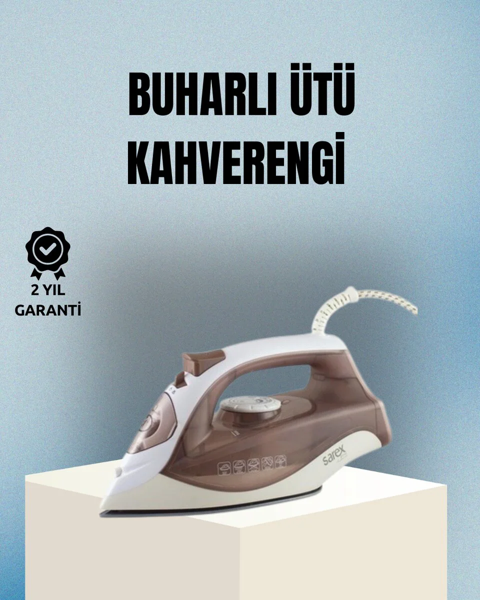 Northcity 2200 Watt Buharlı Ütü Kahverengi Seramik Tabanlı Şok Bu