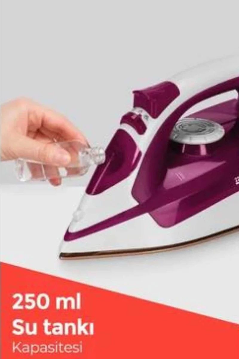 Northcity 2200W Seramik Kaplama 360° Dönen Kablosu - Mor Buharlı 