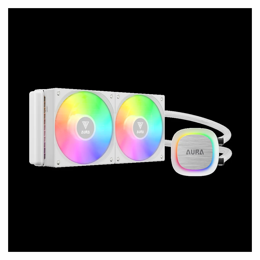 240mm White Edition RGB CPU Sıvı Soğutucu – Gamdias Aura GL240 V2