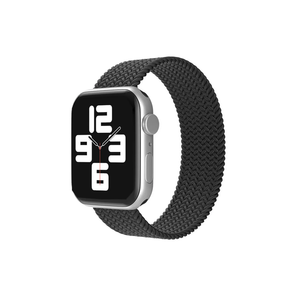 Northcity 38mm Ayarlı Solo Silikon Kordon - Siyah Spor ve Şık Saat Kolu