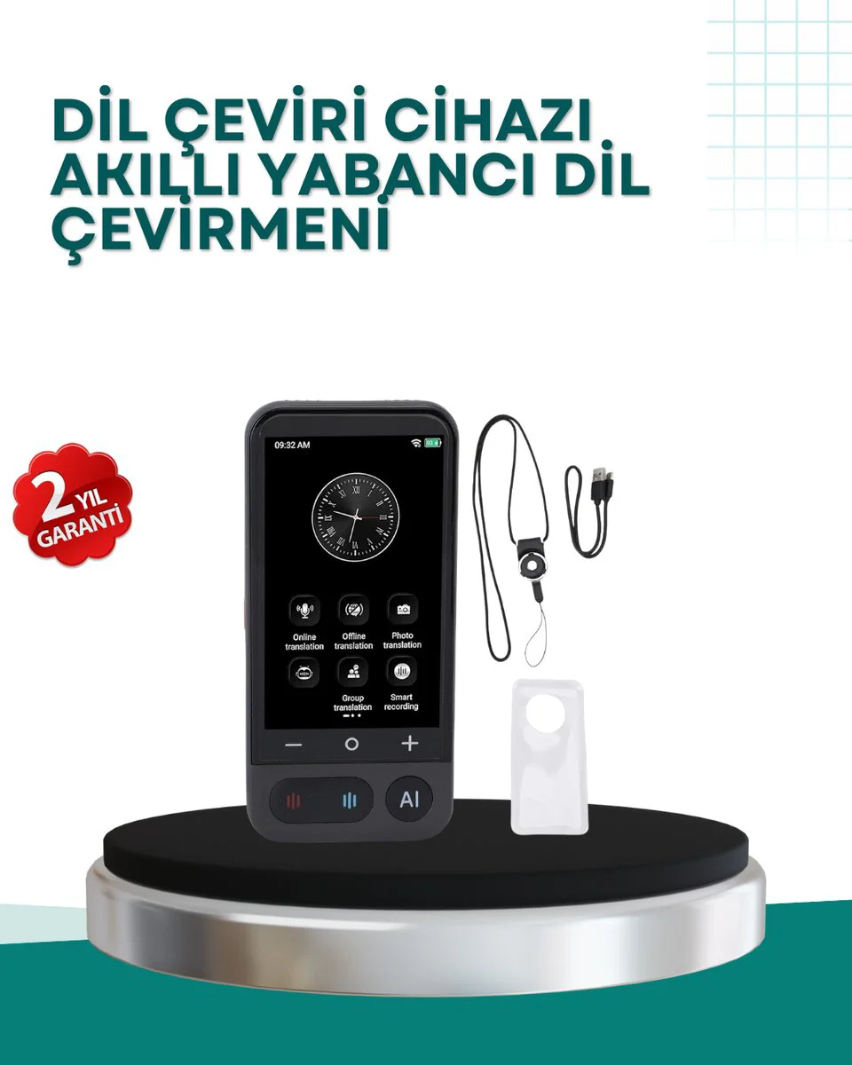 Northcity 4.0 İnç Akıllı Çeviri Cihazı - 139 Dilde Çevrimiçi & 17