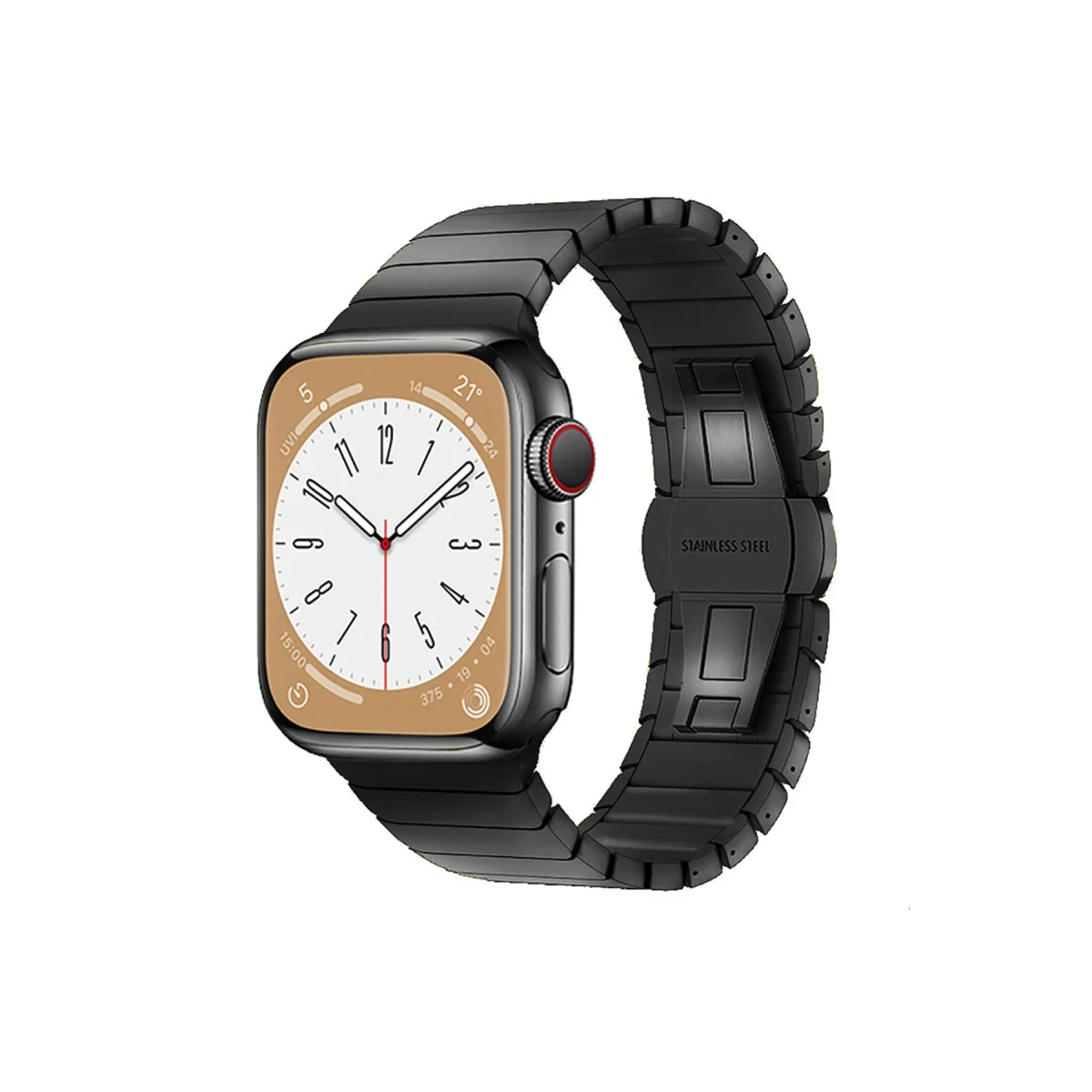 Northcity 42mm KR416 Huks Kordon - Siyah, Şık ve Uyumlu Saat Kolu