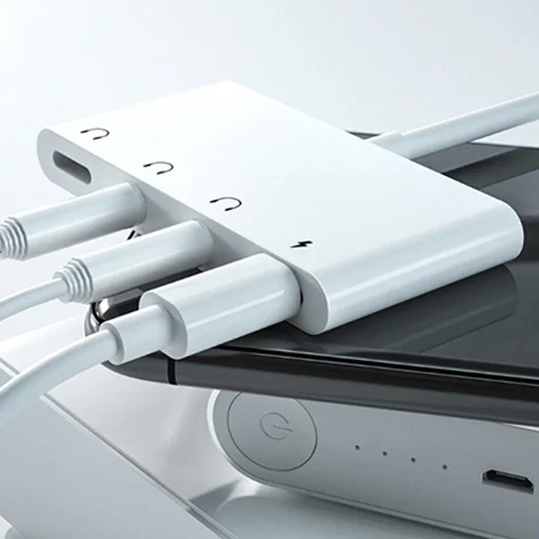 Northcity 4’sü 1 Arada USB-C OTG Ses Adaptörü – Çift 3,5 mm Jack 