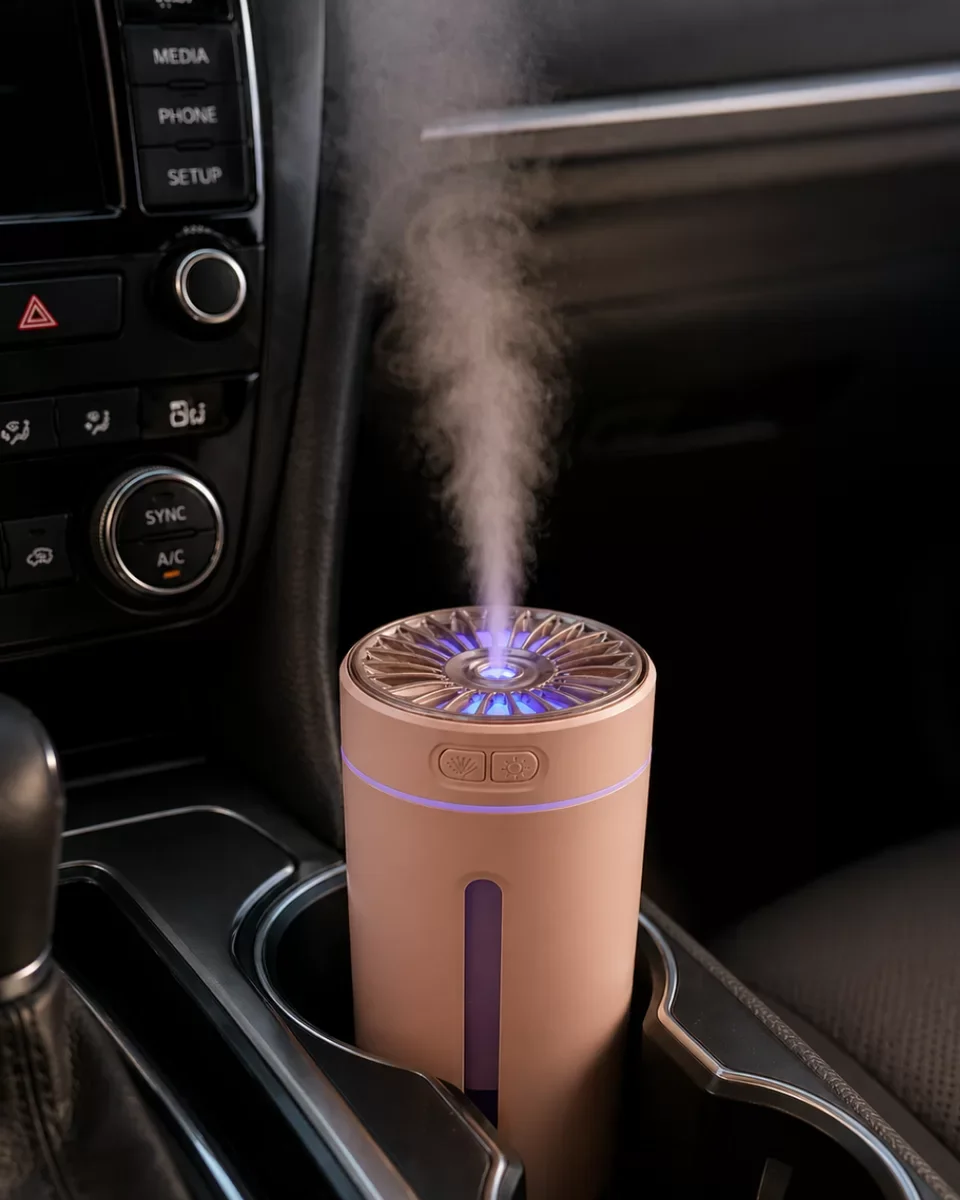 5 Esans Hediyeli RGB Işıklı Şarjlı Hava Nemlendirici Aroma Difüzörü - Ev ve Ofis İçin Mükemmel Nemlendirme Çözümü