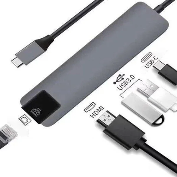 Northcity 5in1 Type-C Hub - 4K HDMI Gigabit Ethernet USB 3.0 Mult