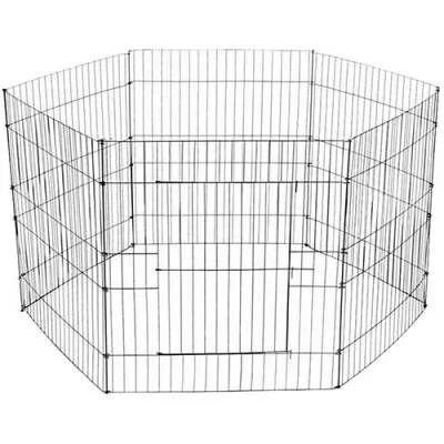 Northcity 6 Parça Tel Panel Köpek Oyun Alanı 80x80 Cm - Kışlık ve Güvenli Bahçe Kafesi