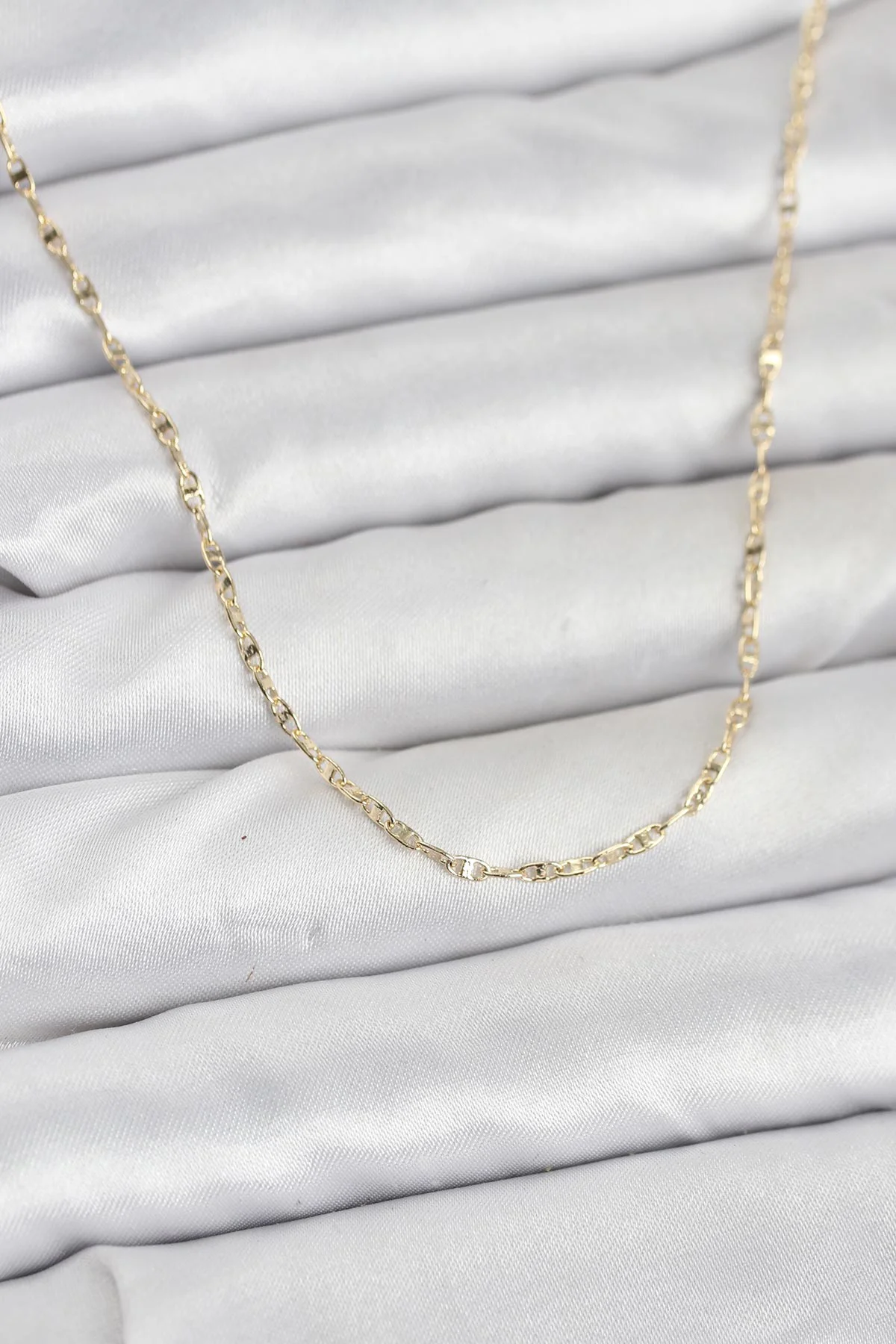 Northcity 60 cm Kadın Kolye 14K Gold Kaplama - Şık Gemici Zincir Modeli