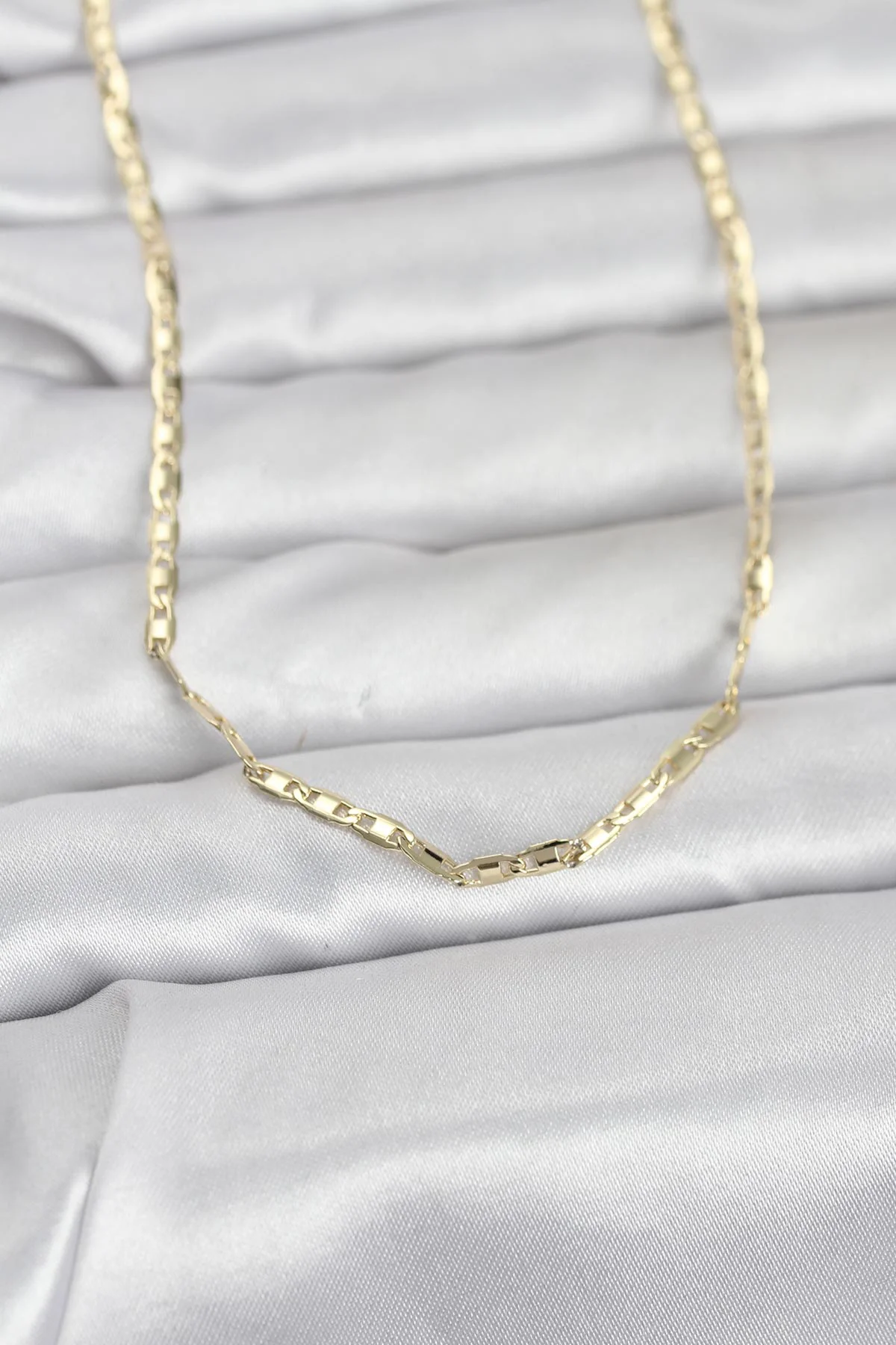 Northcity 60 cm Zincir Model Kadın Kolye 14K Gold Plating - Işılt