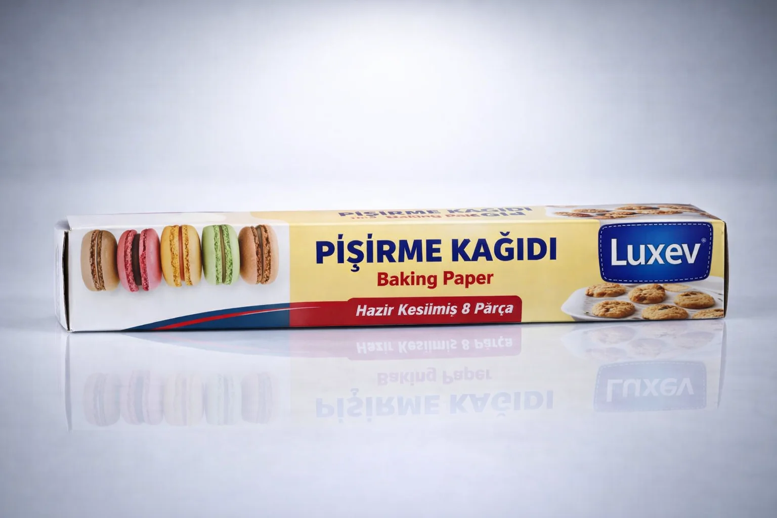 8 Parça Hazır Kesilmiş Yapışmaz Fırın Kağıdı Baking Paper