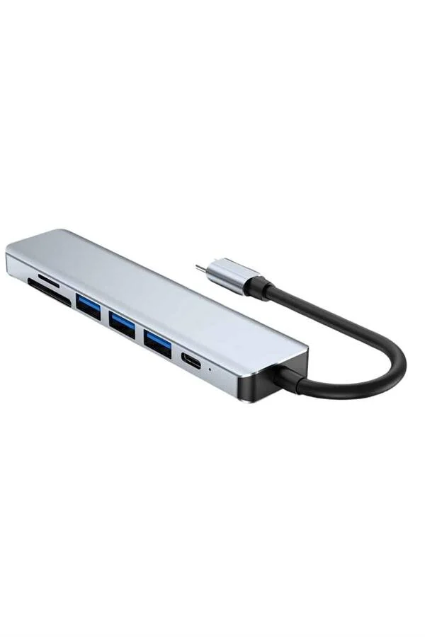 Northcity 8 Portlu Macbook Çevirici Type-C Hub SD TF USB Çoğaltıc
