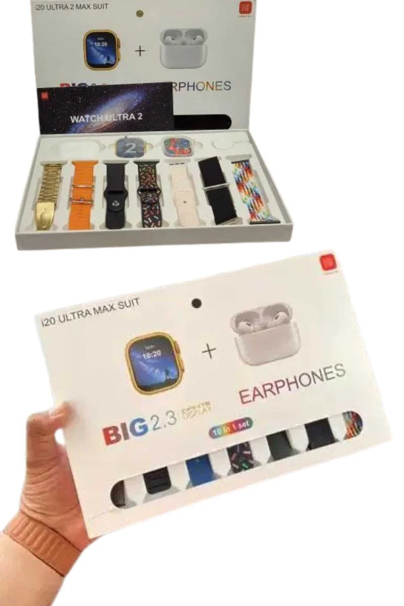 9 Ultra Akıllı Saat 49mm 2inç Ekran ve Bluetooth Kulaklık Paketi