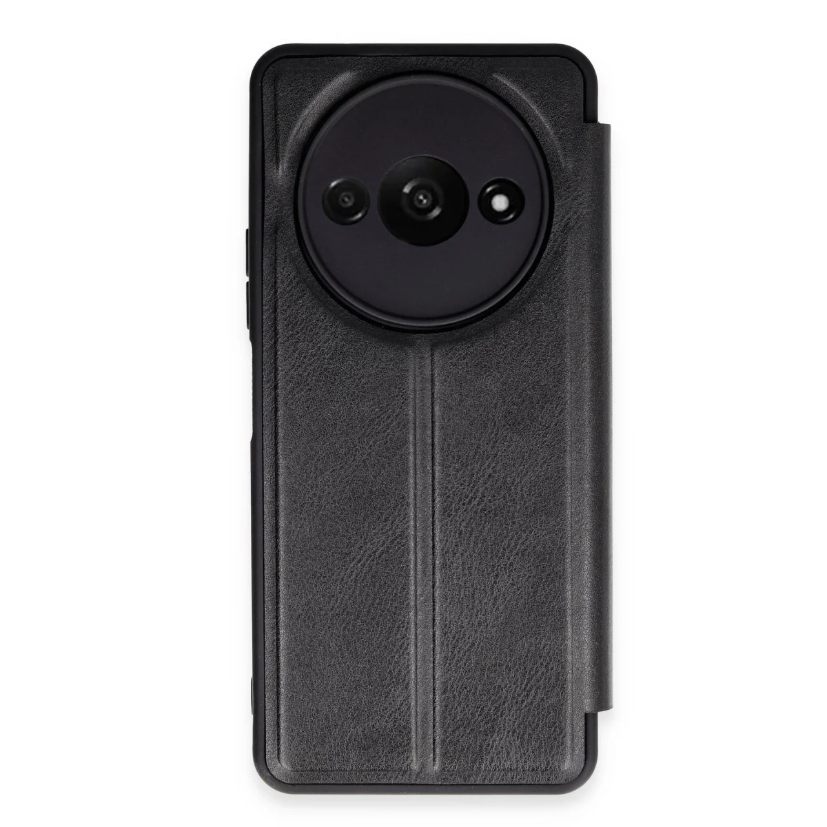 Northcity A3 4G Kılıf Flip Cover - Siyah (Redmi A3) - Ekran Koruma ve Tasarım