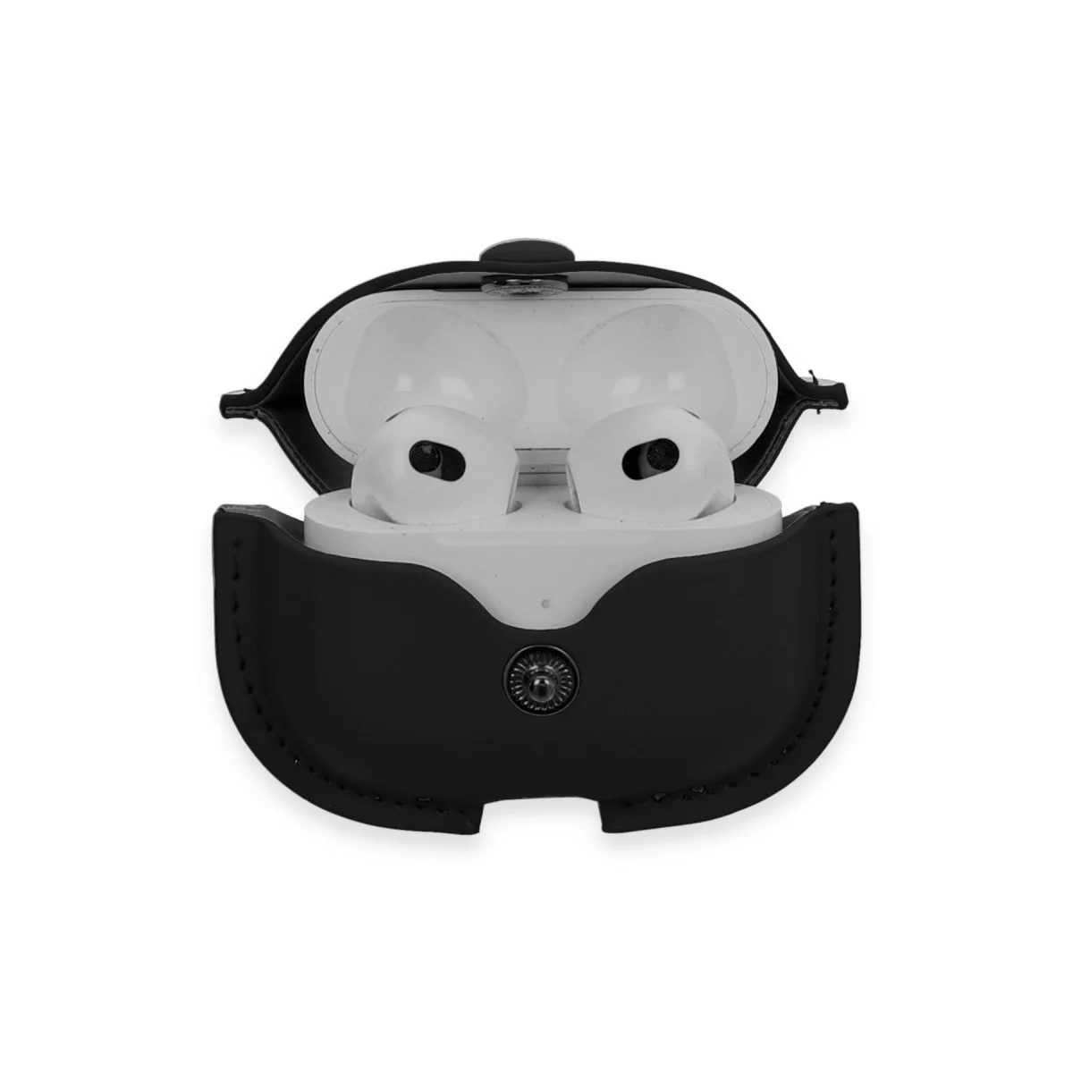 Northcity Airpods 3 (3. Nesil) Deri Kılıf - Siyah Çanta